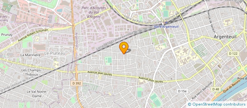 localisation de l'entreprise AGDC à ARGENTEUIL