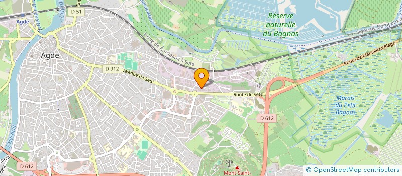 localisation de l'entreprise AGDE à AGDE