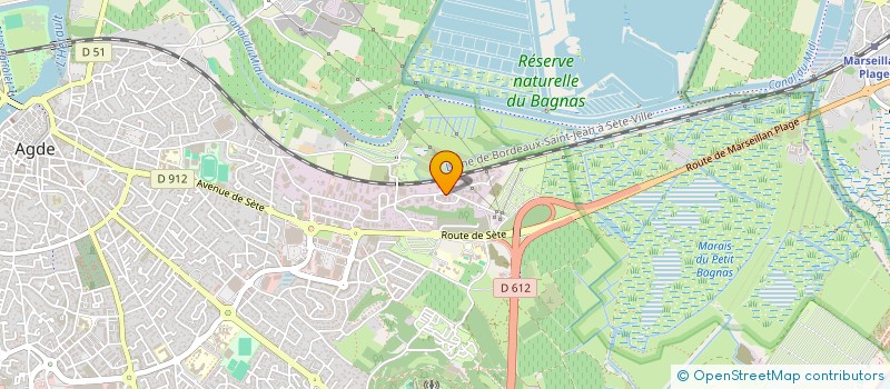 localisation de l'entreprise AGDE AUTO BOX  AGDE