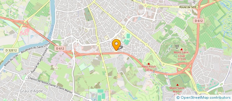 localisation de l'entreprise AGDE BASKET à AGDE