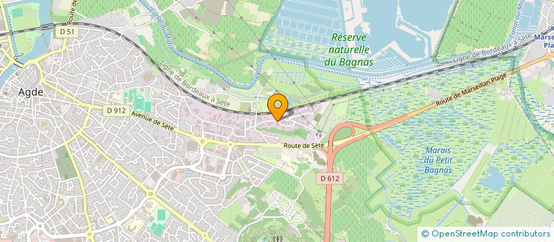 localisation de l'entreprise AGDE CARROSSERIE  AGDE
