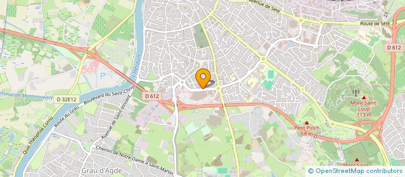localisation de l'entreprise AGDE CONDUITE AUTO-ECOLE à AGDE