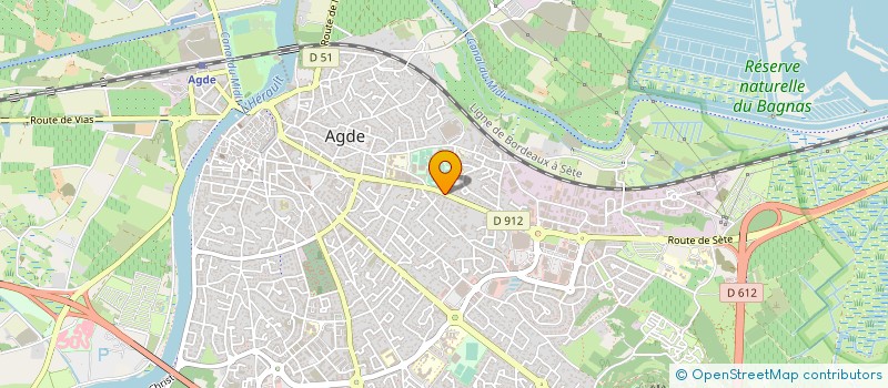 localisation de l'entreprise AGDE DISTRIBUTION à AGDE