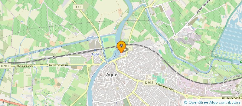 localisation de l'entreprise AGDE FROID  AGDE