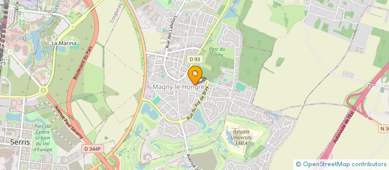 localisation de l'entreprise AGDE JOUETS DISTRIB  MAGNY-LE-HONGRE