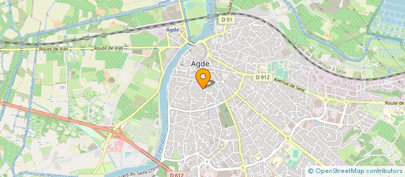 localisation de l'entreprise AGDE LANGUEDOC ROUSSILLON VIANDES à AGDE