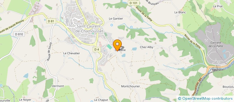 localisation de l'entreprise AGDE MICRO SYSTEMES  SAINT-LAURENT-DE-CHAMOUSSET