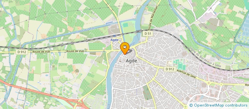 localisation de l'entreprise AGDE MUSICA  AGDE