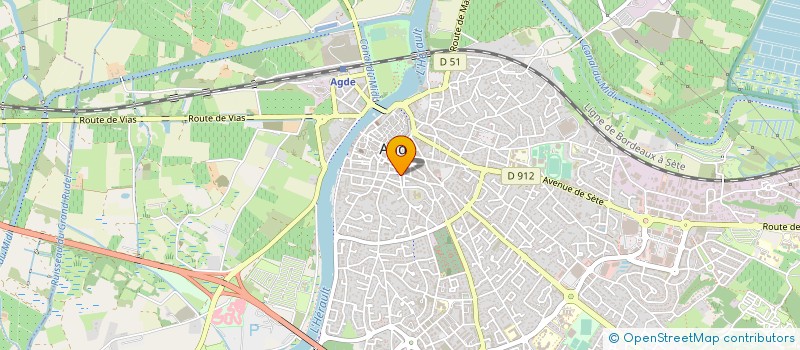 localisation de l'entreprise AGDE PUBLICIT  AGDE