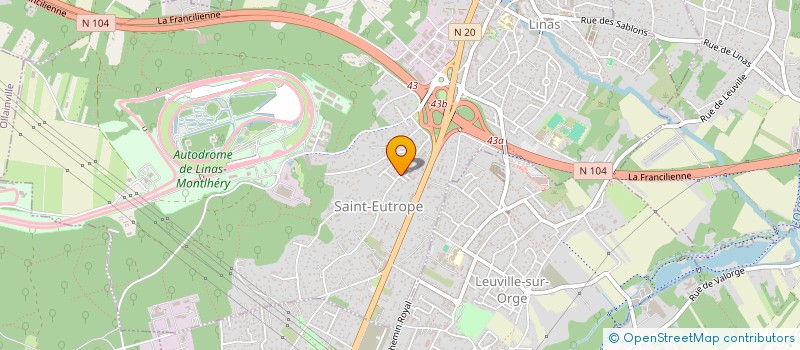 localisation de l'entreprise AGDN SERVICES  LINAS