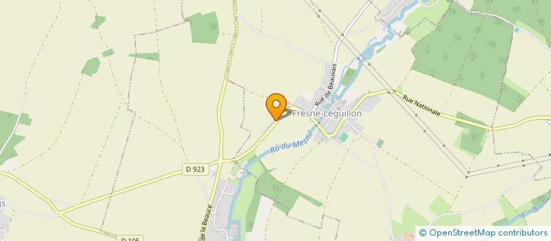 localisation de l'entreprise AGE  FRESNE-LEGUILLON