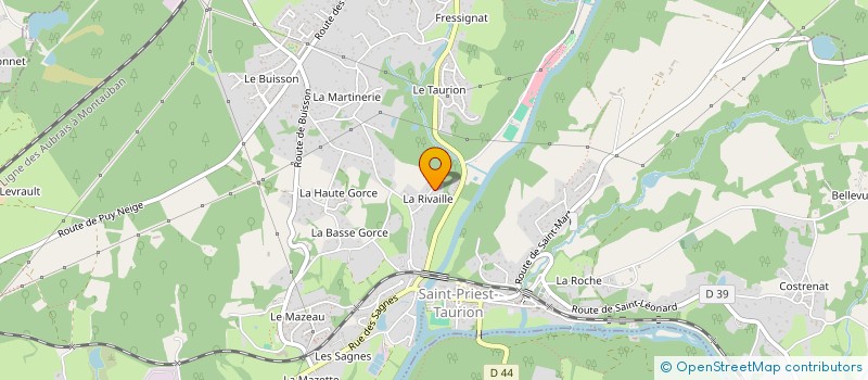 localisation de l'entreprise AGE  SAINT-PRIEST-TAURION