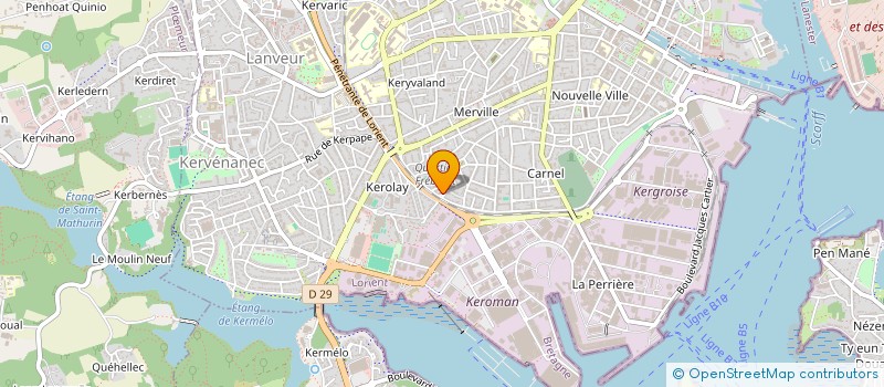 localisation de l'entreprise AGE  LORIENT