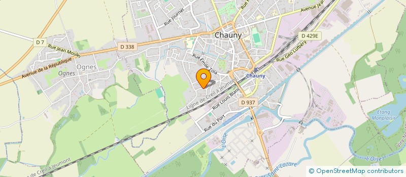 localisation de l'entreprise AGE D'OR CHAUNY à CHAUNY