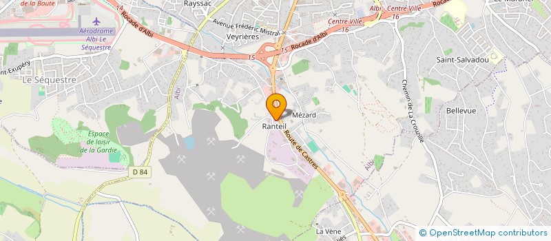 localisation de l'entreprise AGE D'OR RANTEIL-VEYRIERES à ALBI