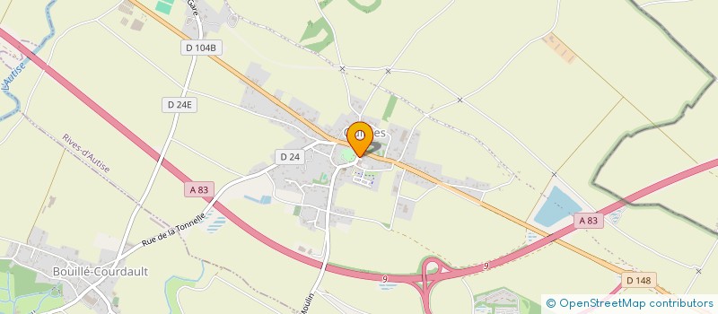 localisation de l'entreprise AGE D' OR - RENCONTRES ET LOISIRS D' OULMES à RIVES-D'AUTISE