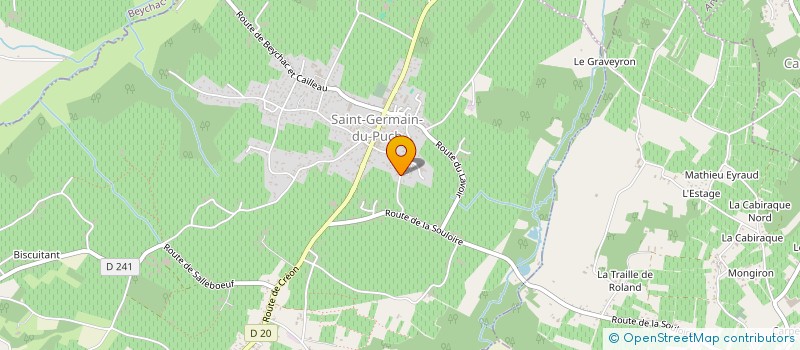 localisation de l'entreprise AGE ET PARTAGE  SAINT-GERMAIN-DU-PUCH