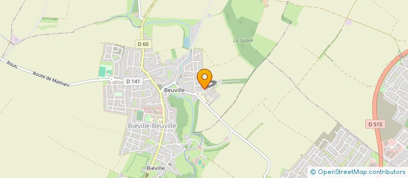 localisation de l'entreprise AGE'IN à BIEVILLE-BEUVILLE
