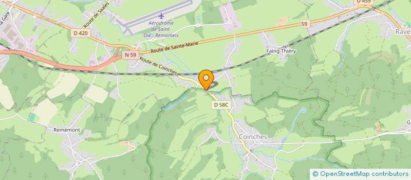 localisation de l'entreprise AGE NEGOCE SAS  BAN-DE-LAVELINE