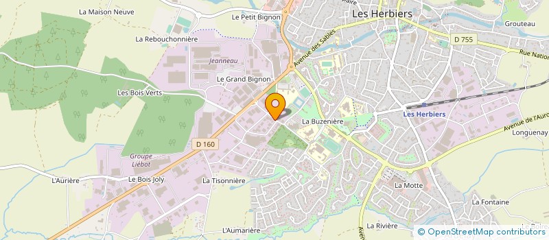 localisation de l'entreprise AGE OF NETWORK à LES HERBIERS