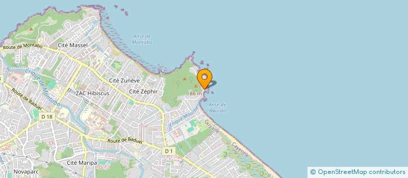 localisation de l'entreprise AGE & QUINTESSENCE  CAYENNE