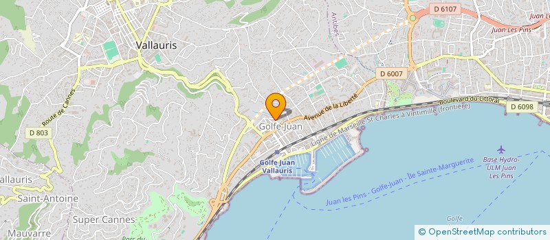localisation de l'entreprise AGE TURBO à VALLAURIS