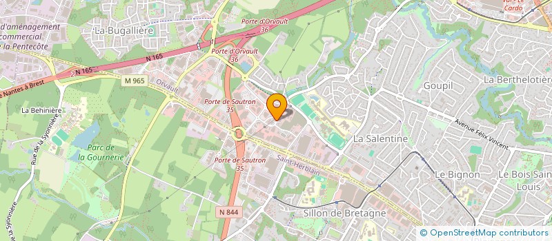 localisation de l'entreprise AGEANE à ORVAULT