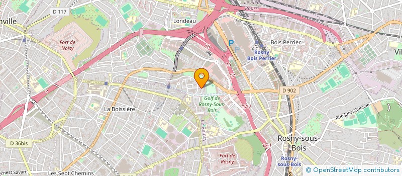 localisation de l'entreprise AGEAR à ROSNY-SOUS-BOIS