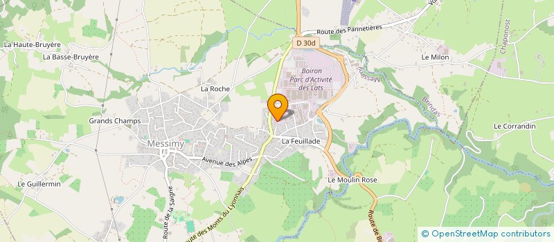 localisation de l'entreprise AGEBAT à MESSIMY