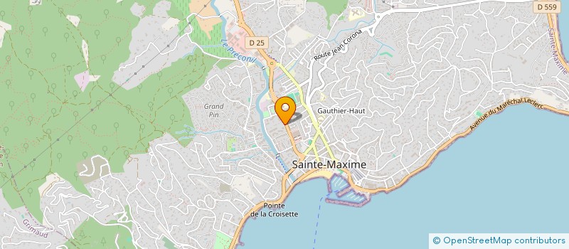 localisation de l'entreprise AGECARO à SAINTE-MAXIME