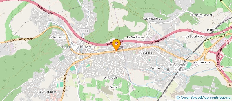 localisation de l'entreprise AGECI COEUR DU VAR  LE LUC