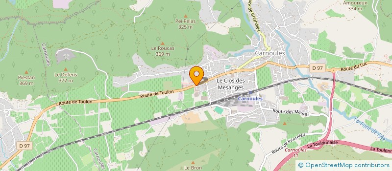 localisation de l'entreprise AGECI SUD  CARNOULES