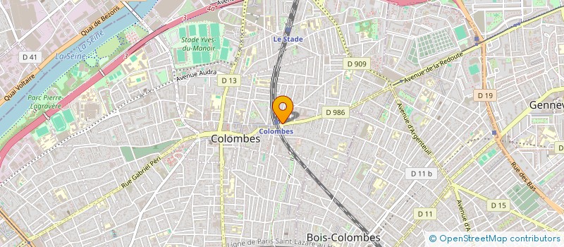 localisation de l'entreprise AGECIMMO à COLOMBES