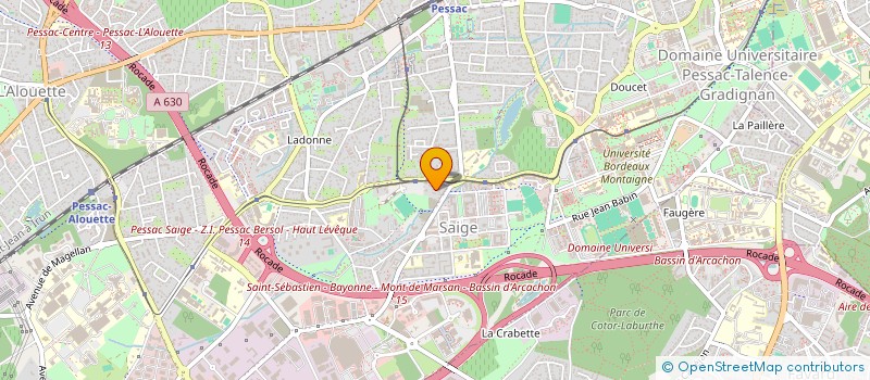 localisation de l'entreprise AGECOM à PESSAC