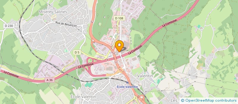 localisation de l'entreprise AGECOM à ECOLE-VALENTIN