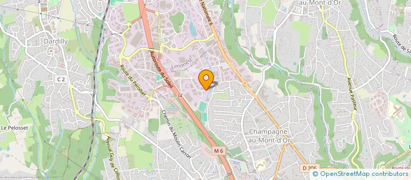 localisation de l'entreprise AGECOM  CHAMPAGNE-AU-MONT-D'OR