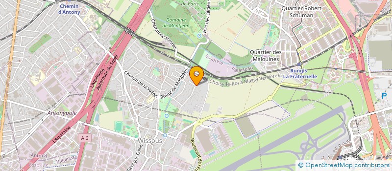 localisation de l'entreprise AGECOM à WISSOUS