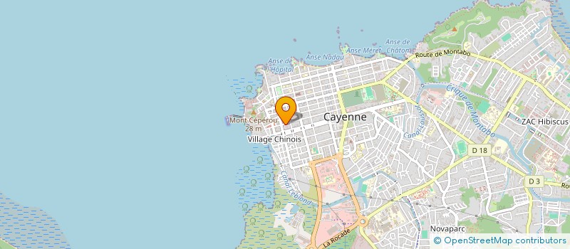 localisation de l'entreprise AGECOM GUYANE  CAYENNE