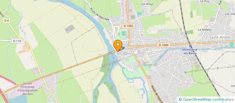 localisation de l'entreprise AGECOM LOIRE FOREZ  MONTROND-LES-BAINS