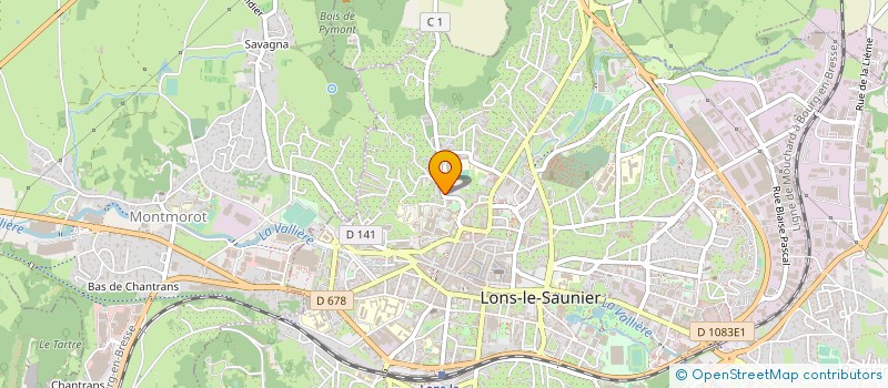 localisation de l'entreprise AGECOR à LONS-LE-SAUNIER