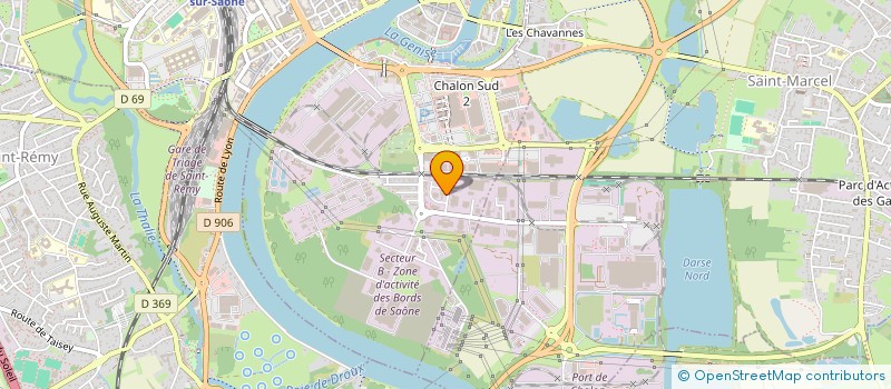localisation de l'entreprise AGECOR CHALON SUR SAONE à CHALON-SUR-SAONE