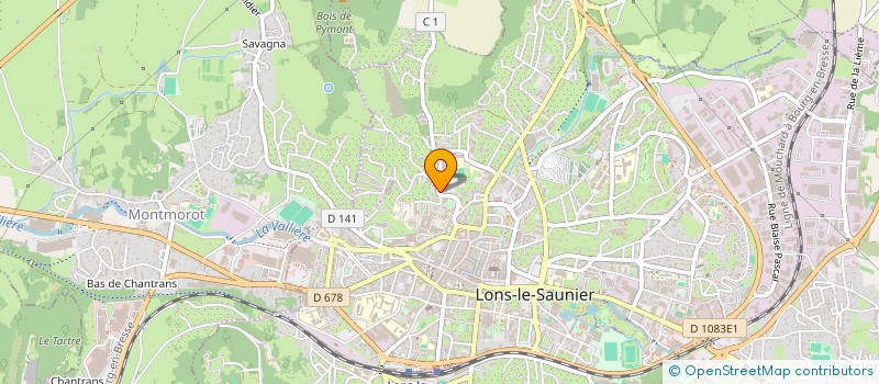 localisation de l'entreprise AGECOR COURTAGE à LONS-LE-SAUNIER