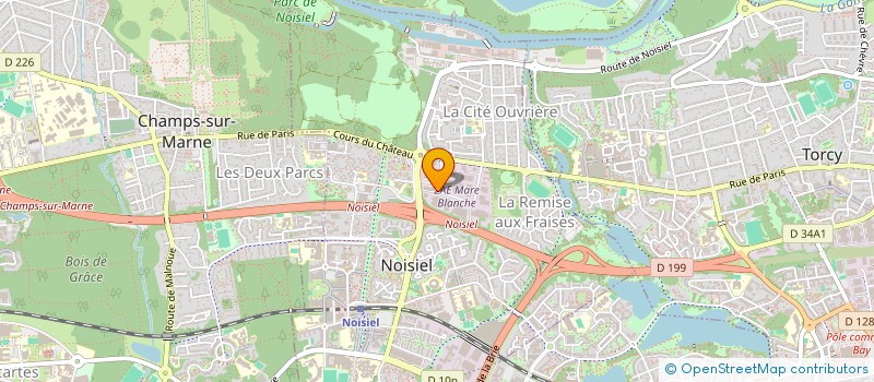 localisation de l'entreprise AGECOS ASSISTANCE EN GESTION COMMERCIALE ET SECRETARIAT  NOISIEL