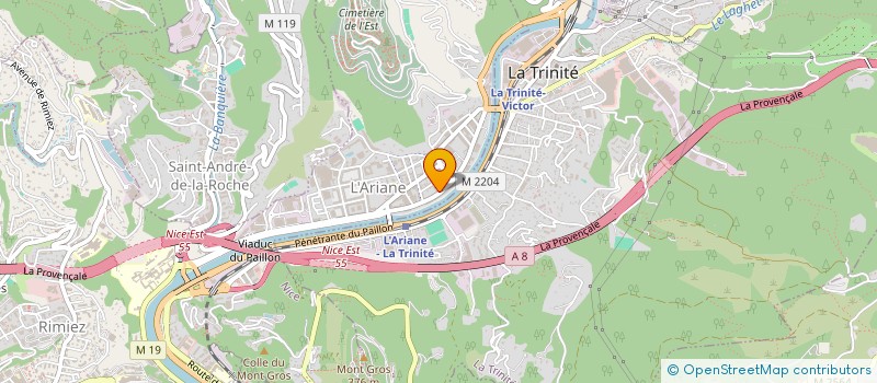 localisation de l'entreprise AGEDECOR TECHNIPOSE à NICE