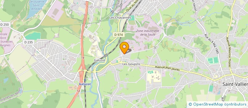 localisation de l'entreprise AGEDEV  SAINT-VALLIER