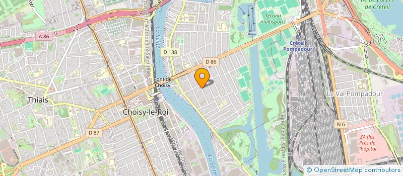 localisation de l'entreprise AGEEL à CHOISY-LE-ROI