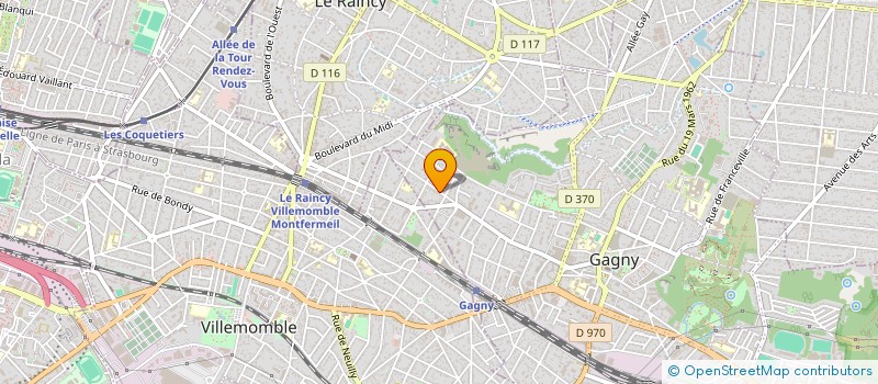 localisation de l'entreprise AGEFCOM à GAGNY