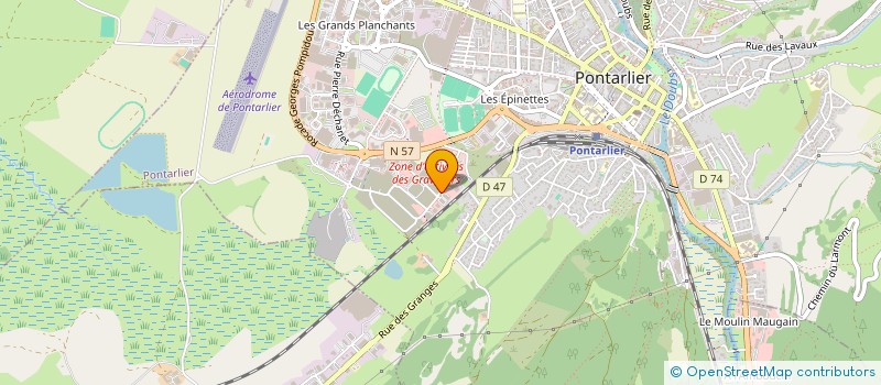 localisation de l'entreprise AGEFI à PONTARLIER
