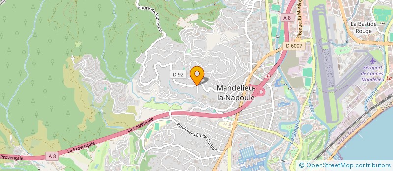 localisation de l'entreprise AGEFICOM  MANDELIEU-LA-NAPOULE