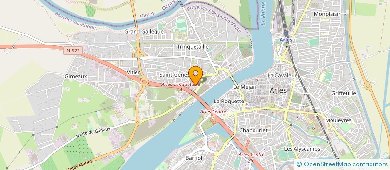 localisation de l'entreprise AGEFISUD  ARLES